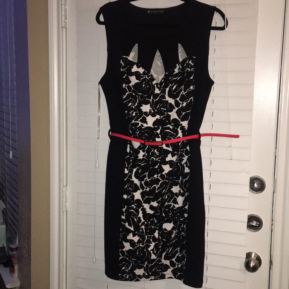 Beautiful black and white women dress